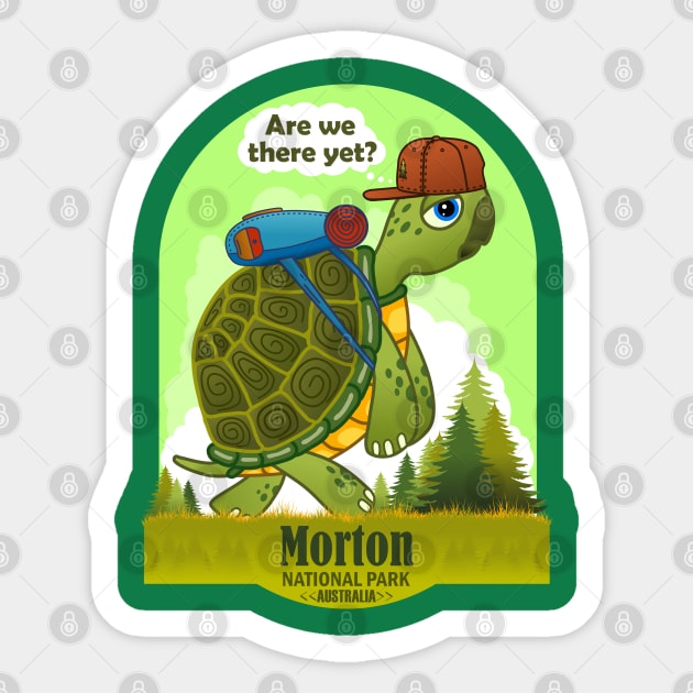 Funny Turtle, Morton National Park, Australia, Are We There Yet Sticker by Jahmar Anderson